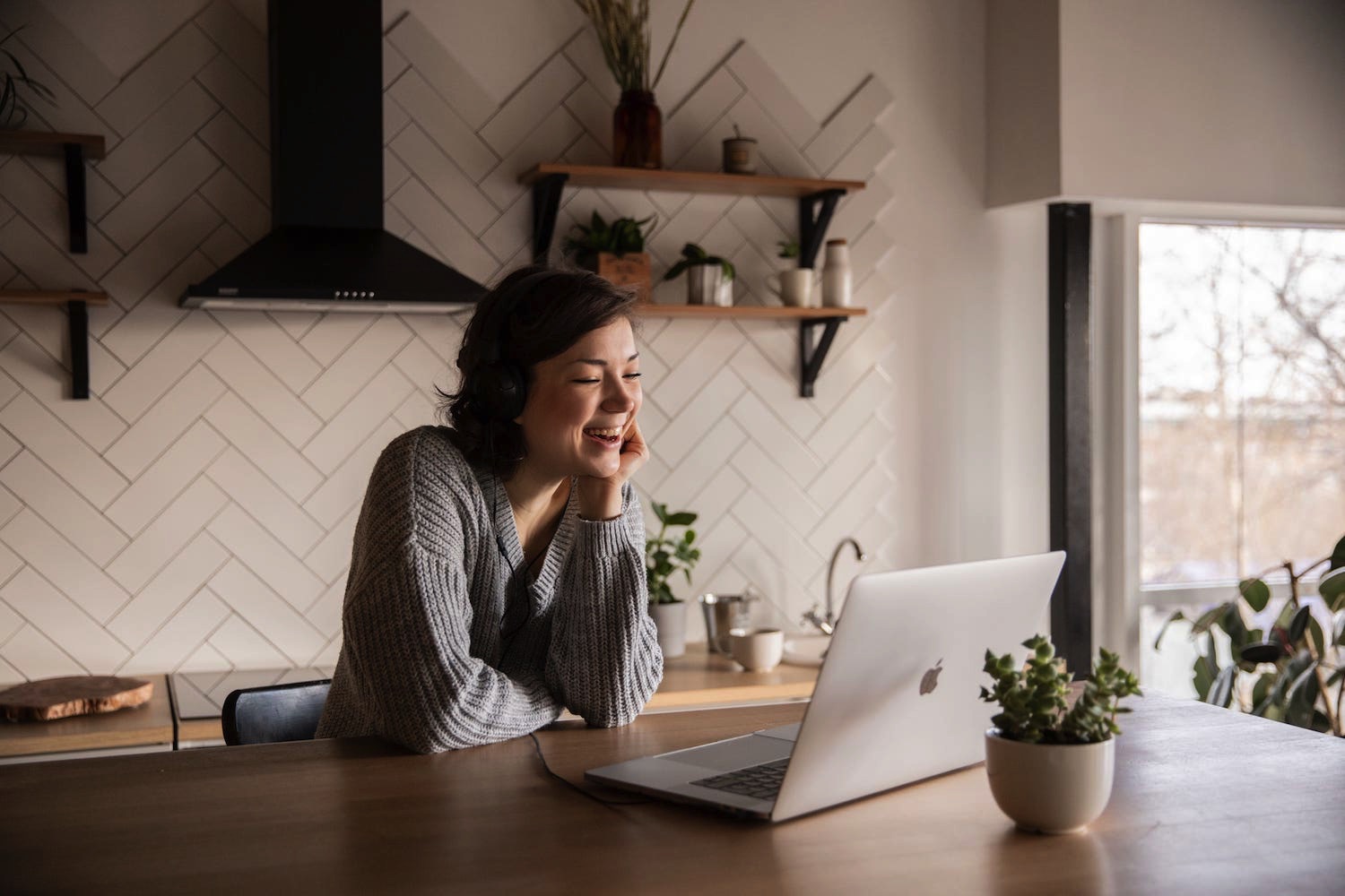Woman having Virtual Therapy